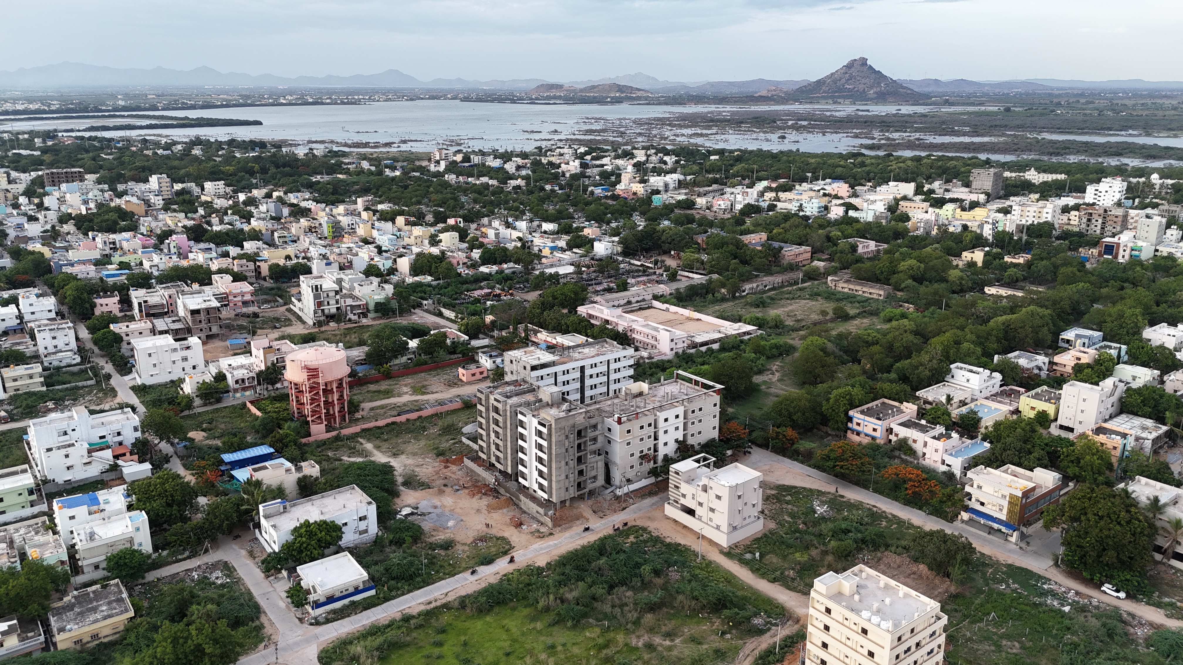 Apartment and School Anantapur Redrock Constructions