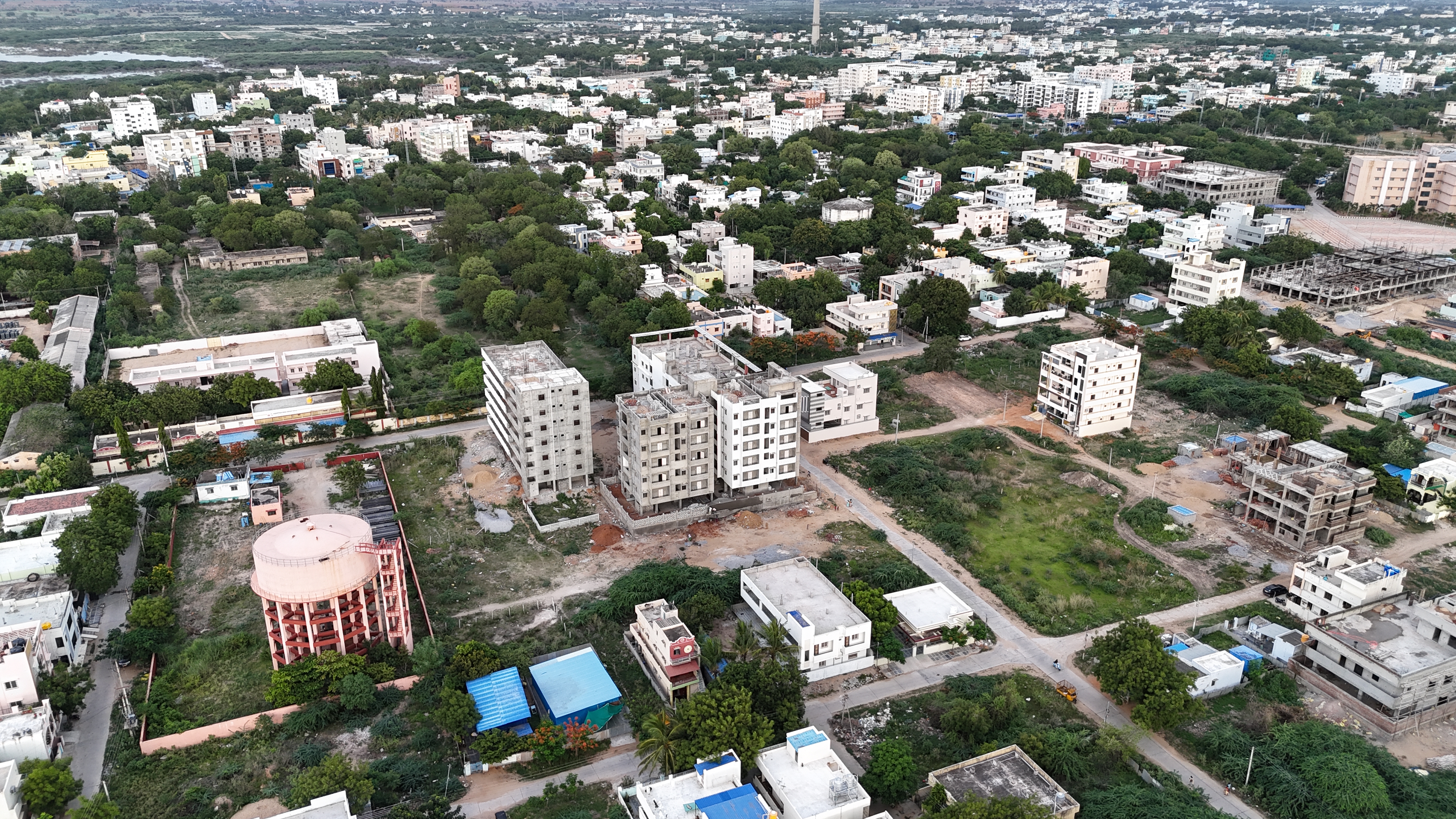 Apartment and School Anantapur Redrock Constructions